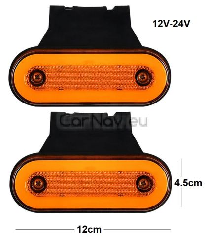 LED габарит с блиц и неон ефект 12/24V