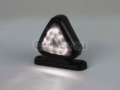 Габарит рогче 18 LED 12–24V 7 см – червено/бяло (опушен)