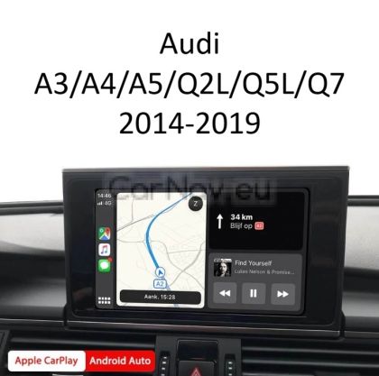 Wireless Apple CarPlay & Android Auto Интерфейс – Audi A3/A4/A5/Q2L/Q5L/Q7 2014-2019