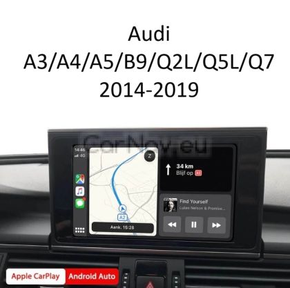 Wireless Apple CarPlay & Android Auto Интерфейс – Audi A3/A4/B9/A5/Q2L/Q5L/Q7 2014-2019