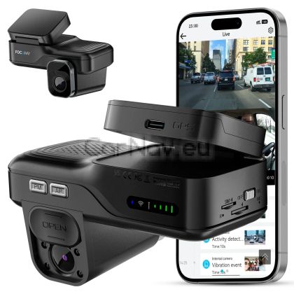 Видеорегистратор FocuWay L7 4G LTE – Двойна камера с GPS и Паркинг режим