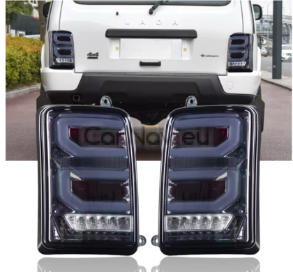 2 БРОЯ LED Диодни Опушени Тунинг Стопове за Lada Niva (Задни Светлини)