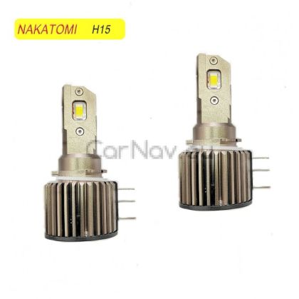 H15 LED Диоден Комплект Крушки X6 (12V / 24V, 60W, 6800 LM, 6000K) – За Дневни (DRL) и Дълги Светлини, CANBUS