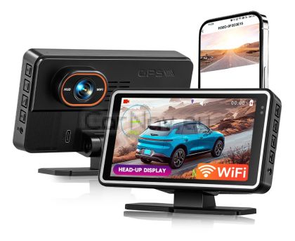 Универсален 5" Head-Up Дисплей (HUD) Podofo с Вграден DVR Видеорегистратор за Автомобил