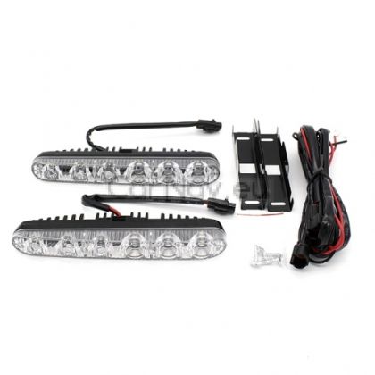 LED Дневни светлини с Лупи -  6 диода