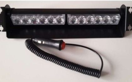 Аварийна сигнална LED лампа 12V/24V блиц оранжева светлина
