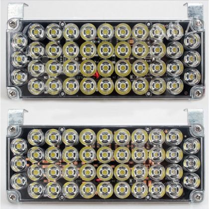 Аварийна сигнална LED лампа 12V блиц жълта светлина