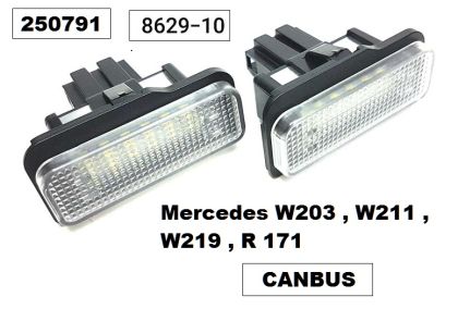 Плафон LED за рег. номер Merc.