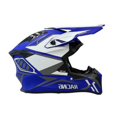 Кросова каска 127 - размер XL - Blue / White 2