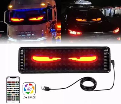 Светещи LED очи за предно стъкло Devil Eyes 60/12см