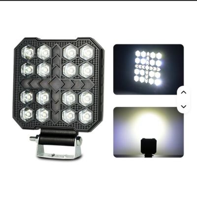 Халоген диоден с жълта светлина- 12-36V - 16LED - 48W