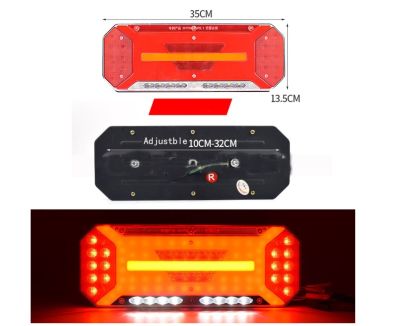 Стоп к-т диоден ЛЕД 5 светлини с динамичен мигач 24V