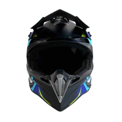 Мотокрос каска 188 - размер XL - Matt Black/Blue