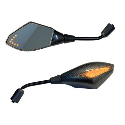 Огледало за мотоциклет с мигач 2бр/к-т