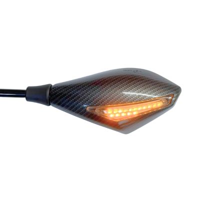 Огледало за мотоциклет с мигач 2бр/к-т