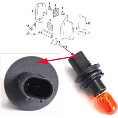 Крушка с фасунга за мигач в странично огледало за Mercedes Sprinter VW Crafter