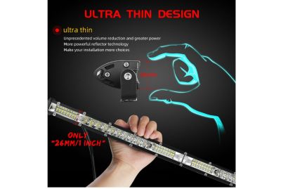 57.7 см Диоден 54 LED Лед Бар 78W Ултра Тънък 12D рефлектор 12-24V 