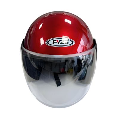 Отворена каска за скутер черен гланц