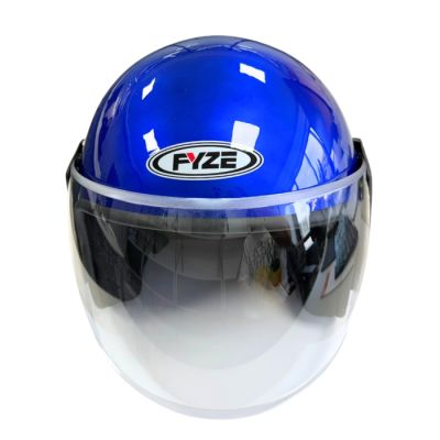 Отворена каска за скутер черен гланц