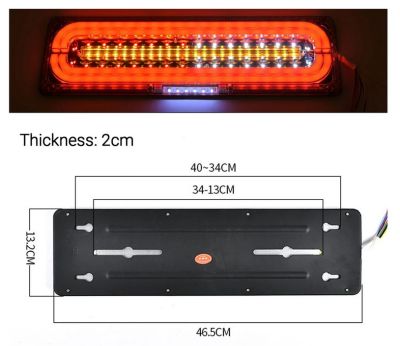 Стопове LED с Бягаща светлина 12/24V 46см комплект