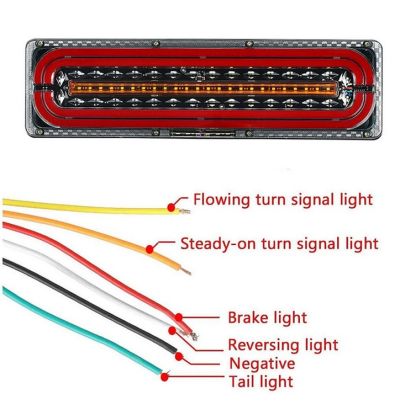 Стопове LED с Бягаща светлина 12/24V 46см комплект