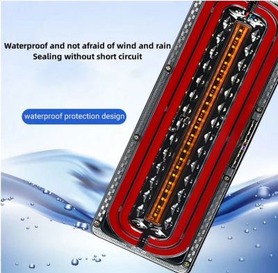 Стопове LED с Бягаща светлина 12/24V 46см комплект
