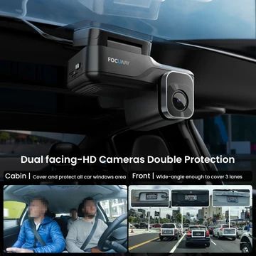 Видеорегистратор FocuWay L7 4G LTE – Двойна камера с GPS и Паркинг режим