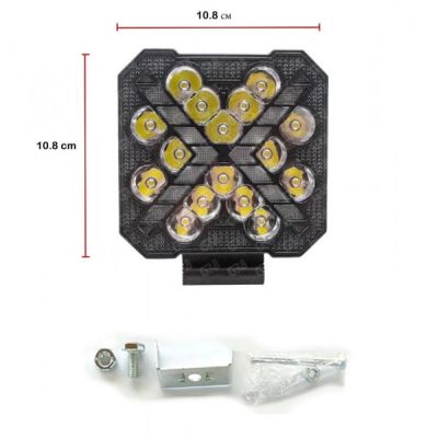 Диоден LED Халоген 48W 16 Супер Ярки Диода с бяла и жълта светлина