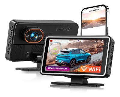 Универсален 5" Head-Up Дисплей (HUD) Podofo с Вграден DVR Видеорегистратор за Автомобил