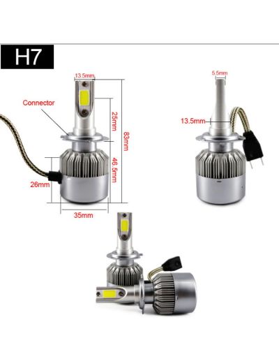LED диодни крушки C6 H7 - 36W/ 3800LM Led Headlight