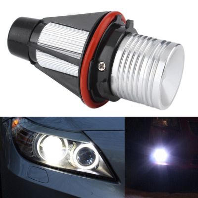 Комплект от 2 броя ярки бели LED крушки Angel Eyes ангелски очи 12V-24V за BMW с Canbus без грешки