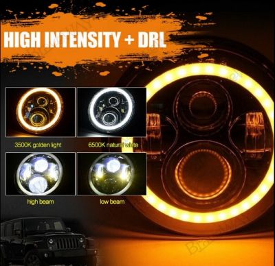 LED фар 7 инча за вграждане 12V