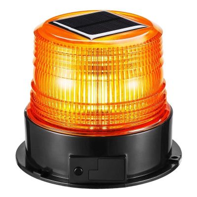 LED соларна сигнална лампа-маяк 12/24V