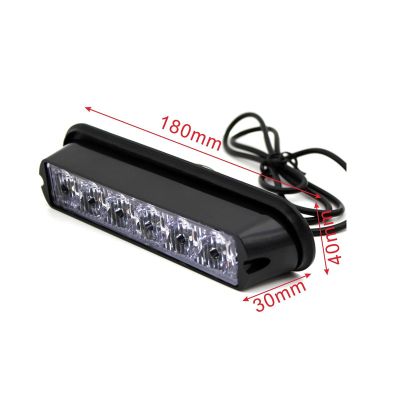 6 LED АВАРИЙНА СВЕТЛИНА, БЛИЦ, ЖЪЛТА ДИОДНА СВЕТЛИНА 12V