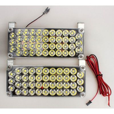 Аварийна сигнална LED лампа 12V блиц жълта светлина