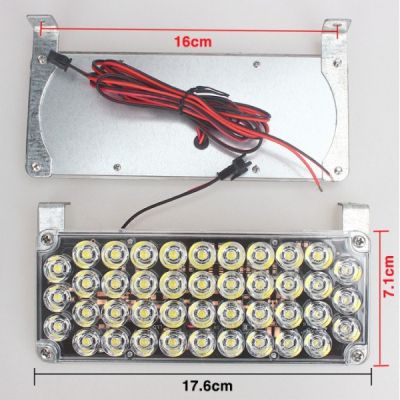 Аварийна сигнална LED лампа 12V блиц жълта светлина