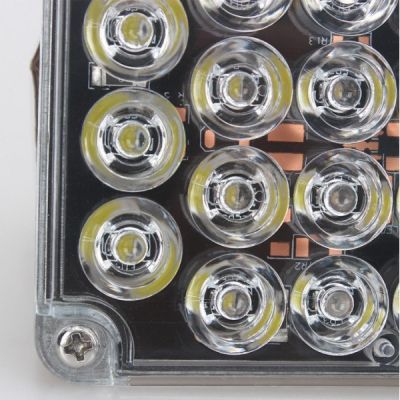 Аварийна сигнална LED лампа 12V блиц жълта светлина
