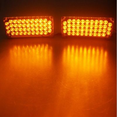 Аварийна сигнална LED лампа 12V блиц жълта светлина