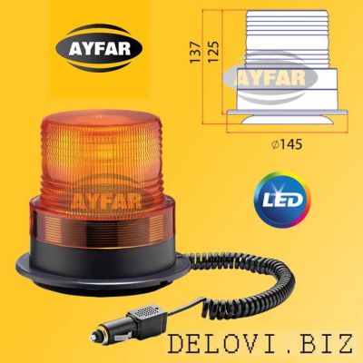 Аварийна сигнална LED лампа 12V/24v  жълта светлина