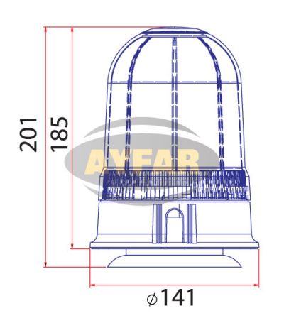 LED сигнална лампа 12/24V