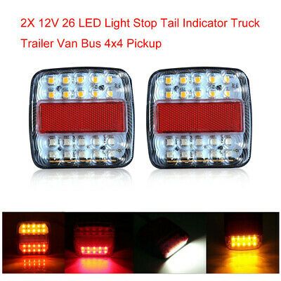 ИЗЧЕРПАНИ! LED комбиниран стоп ремарке камион микробус 4x4 пикап 12V