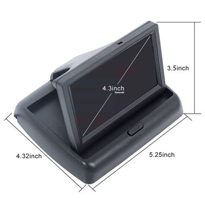 Цифров монитор за обратно виждане 4.3 инча- TFT-LCD