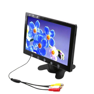Монитор TFT LCD 10.1 инчов за връзка с камера за паркиране, DVD с 2 видео входа