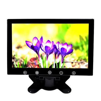 Монитор TFT LCD 10.1 инчов за връзка с камера за паркиране, DVD с 2 видео входа