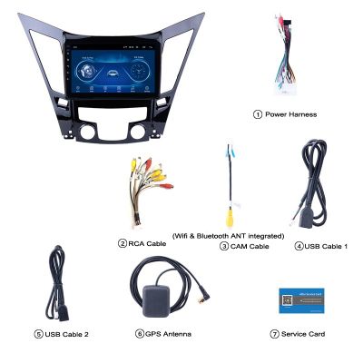 HYUNDAI SONATA 8 I40; I45 - 2010-2015 -  НАВИГАЦИЯ ANDROID