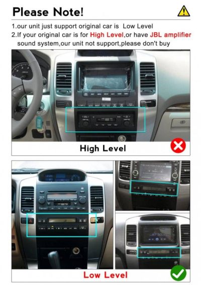 TOYOTA LAND CRUISER J120 PRADO 2002-2009 LOW Level TESLA НАВИГАЦИЯ