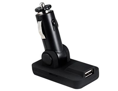 ИЗЧЕРПАН!Безжичен Bluetooth автомобилен комплект Handsfree FM предавател - черен