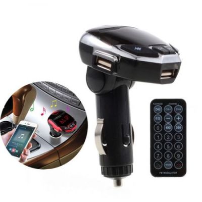 Трансмитер Iron Man с двойно USB, MP3 плеър FM, Bluetooth