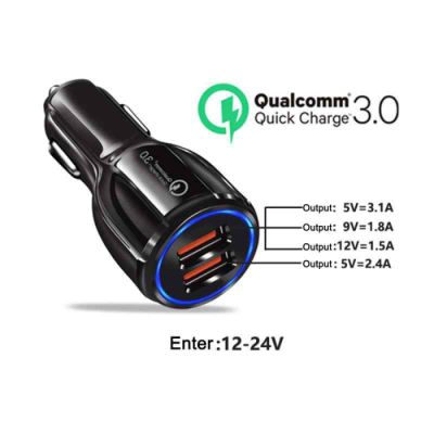 Универсално USB зарядно за кола с два порта