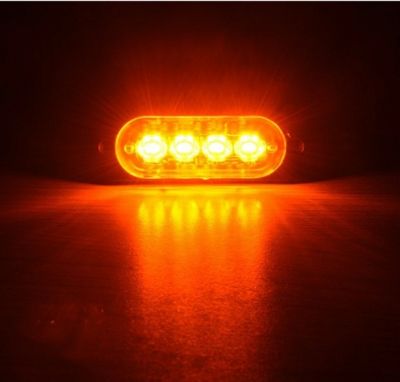 ГАБАРИТ (12-24V) 4 LED С БЯГАЩА СВЕТЛИНА бели и оранжеви